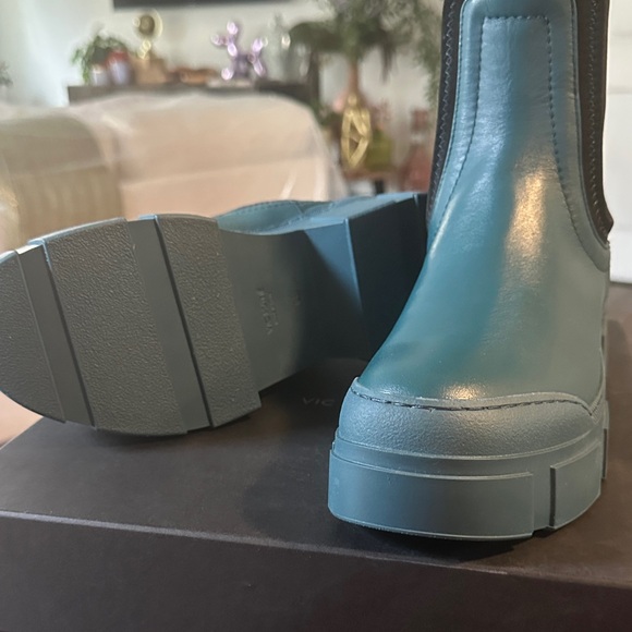 Vic Matie Teal Combat & Moto Boots - Picture 5 of 5